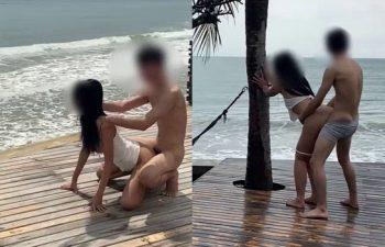 Onlyfans น้องนิวเยียร์น้องฮันนี่สวิงกิ้งริมทะเลแตกคาปาก newyearst6