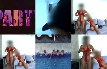 คลิปหลุด Onlyfans bitchygang สาวชุดแดงถอดหมดโชว์เซ็กซี่